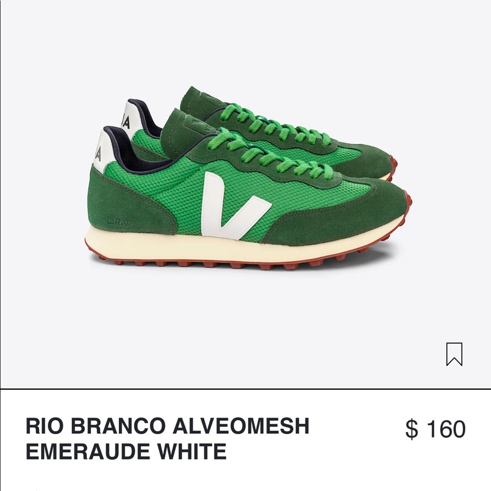 Veja Rio Green Sneaker in size 9 (40) Like Brand New!